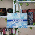 Customized Floral Printed Blue Handheld Box Bag - Uncommongifts.in
