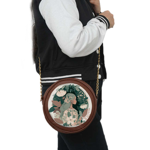Personalized Round Bag for Everyday Elegance - Uncommongifts.in