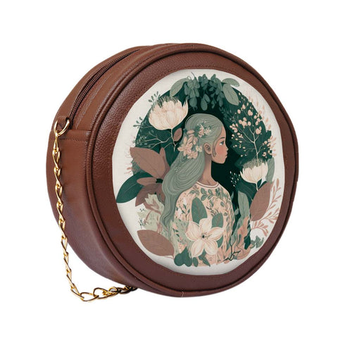 Personalized Round Bag for Everyday Elegance - Uncommongifts.in