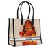 Personalised Beautiful Girl Printed Box Tote Bag - Uncommongifts.in