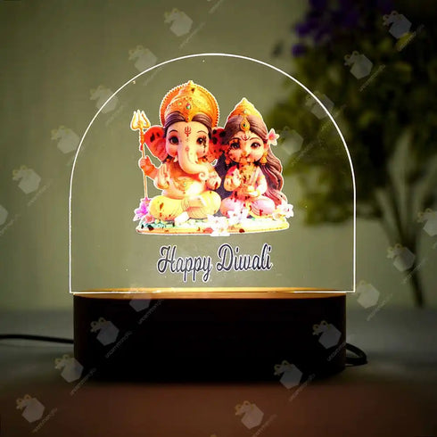 3D Happy Diwali Night Lamp