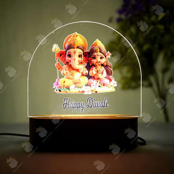 3D Happy Diwali Night Lamp