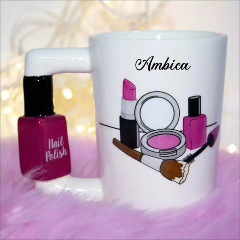 3D Nail Polish Handle Mug