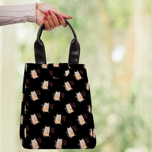 Printed Lunch Bag With Handle - Uncommongifts.in