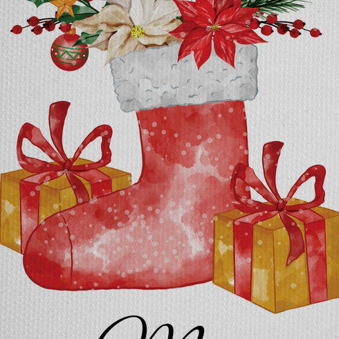 Merry Christmas Print - Christmas Theme Printed Tote Bag - Uncommongifts.in