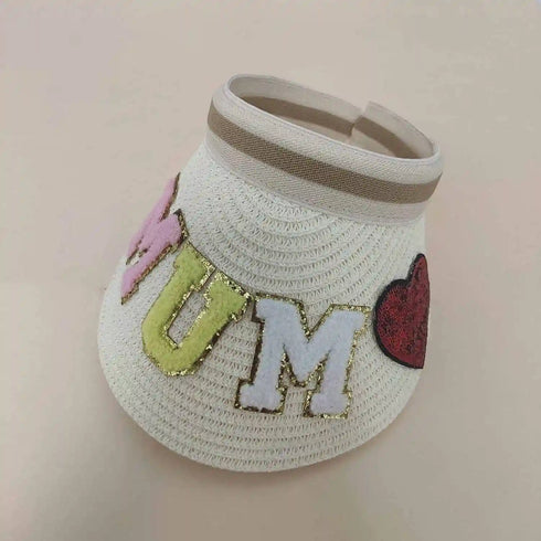 Personalised Visor Hat with Patch or Initial