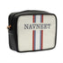 Personalised White Striped Sling Bag - Uncommongifts.in