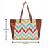Geometric Printed Shopper Shoulder Tote Bag - Uncommongifts.in
