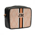 Customized Beige Striped Sling Bag - Uncommongifts.in