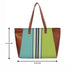 Colourblocked Structured Canvas Tote Bag - Uncommongifts.in