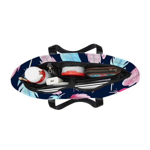 Feather Print Women's Office Bag - Uncommongifts.in