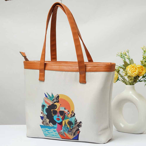Personalised Printed Handbag - Uncommongifts.in