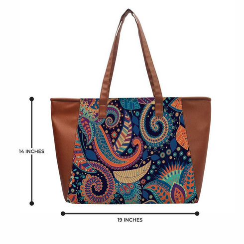 Printed Shopper Shoulder Bag - Uncommongifts.in