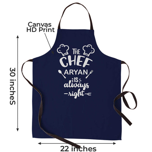 The Chef Is Always Right Apron - Uncommongifts.in