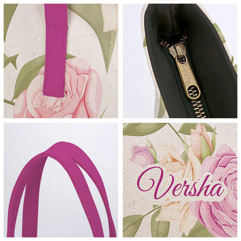 Floral Printed Oversized Shopper Tote Bag - Uncommongifts.in