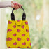 Yellow Printed Lunch Bag With Handle - Uncommongifts.in