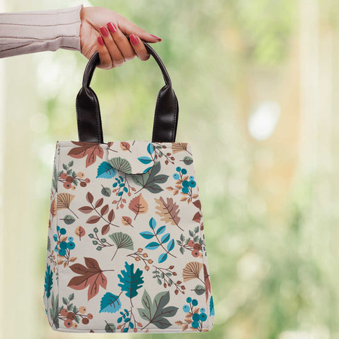 Printed Canvas Lunch Bag for Men and Women - Uncommongifts.in