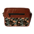 Black Floral Printed Customised Sling Bag - Uncommongifts.in