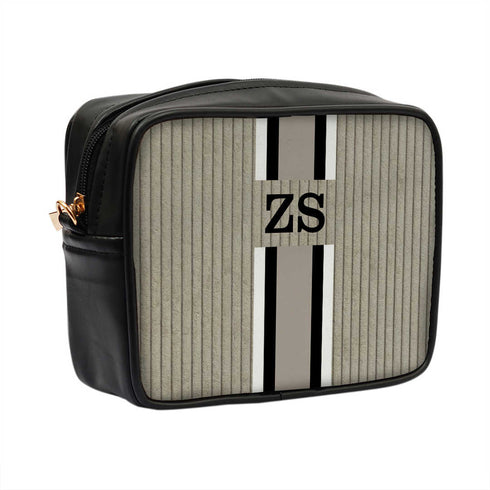 Customized Grey Striped Sling Bag - Uncommongifts.in