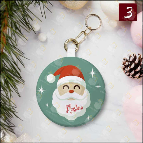 Personalised Christmas Printed Keychain