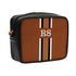 Customized Brown Striped Sling Bag - Uncommongifts.in