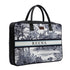 Customized Animal Printed Canvas and PU Laptop Bag - Uncommongifts.in