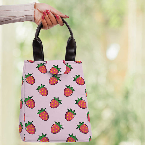 Canvas Printed Lunch Bag - Uncommongifts.in