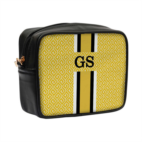 Customized Yellow Striped Sling Bag - Uncommongifts.in