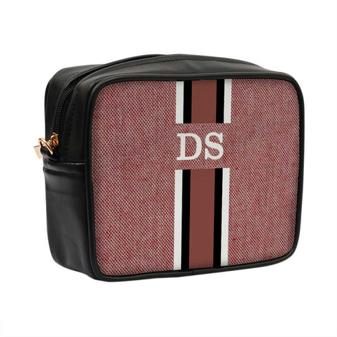 Customized Pink Striped Sling Bag - Uncommongifts.in