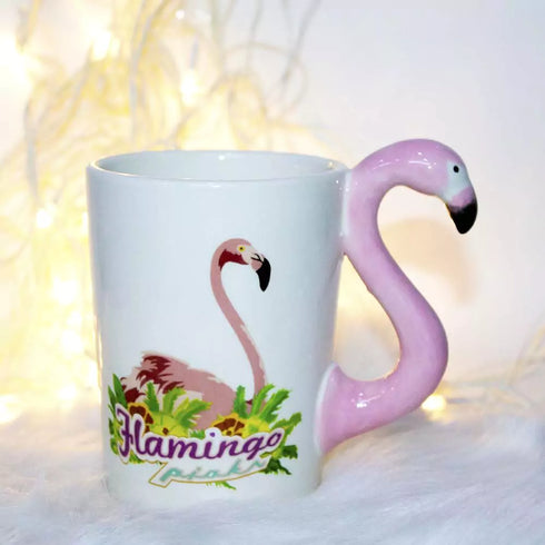 Personalised 3D Pink Flamingo Coffee Mug