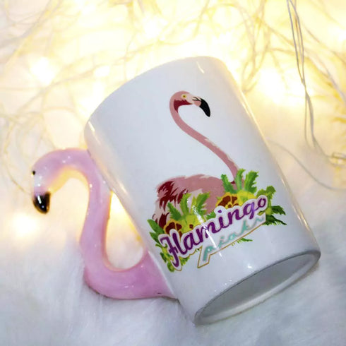 Personalised 3D Pink Flamingo Coffee Mug