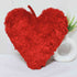 Personalized Red Fur Heart Pillow