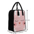 Pink Cat Printed Canvas Lunch Bag - Uncommongifts.in