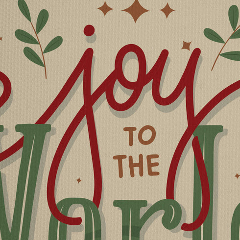 Joy To The World - Christmas Theme Printed Tote Bag - Uncommongifts.in