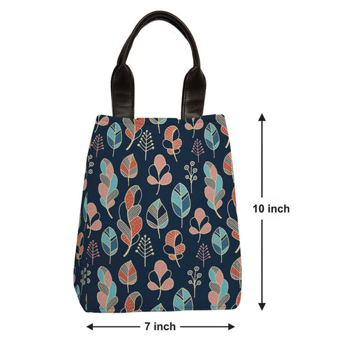 Printed Lunch Bag With Handle - Uncommongifts.in