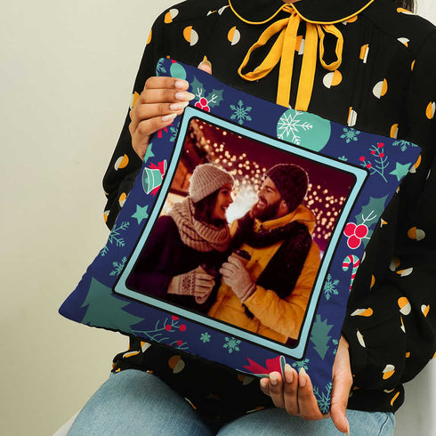 Personalized Christmas Cushion for Festive Home Décor - Uncommongifts.in