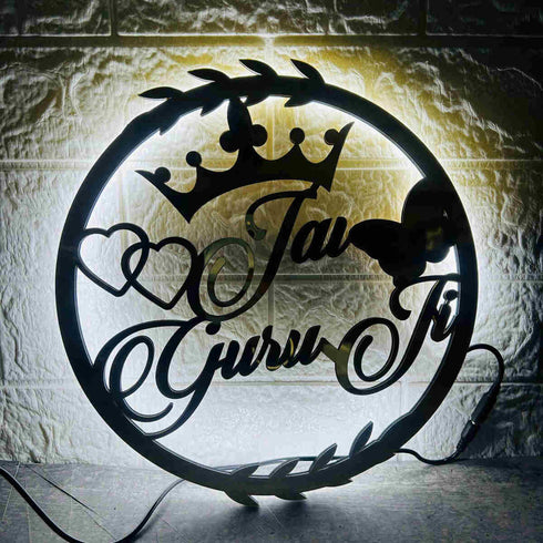 Personalised Gold Led Name Prop