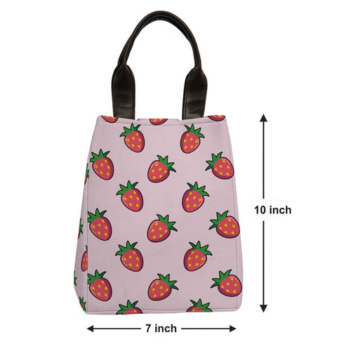Canvas Printed Lunch Bag - Uncommongifts.in