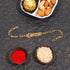 Personalised Gold Bracelet Rakhi For Brother