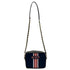 Canvas Customized Black Striped Sling Bag - Uncommongifts.in