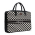 Geometric Personalised Canvas and PU Laptop Bag - Uncommongifts.in