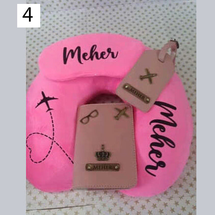 Personalised Neck Pillow Combo Gift Set