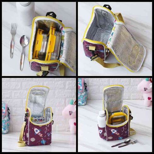 Personalised Cartoons Printed Kids Lunch Bag