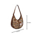 Multi-coloured Printed Half Moon Hobo Bag - Uncommongifts.in