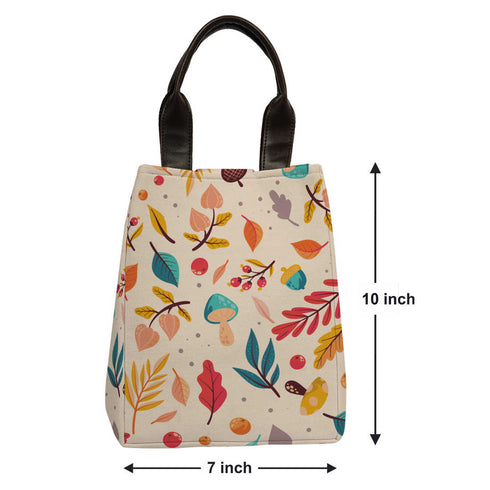 Canvas Printed Lunch Bag - Uncommongifts.in