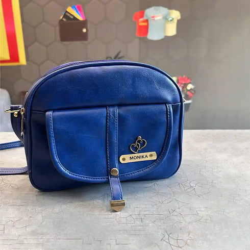 Personalized Duffle Sling Bag with Charm