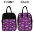 Purple Personalised Travel Canvas Lunch Bag - Uncommongifts.in