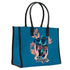 Personalised Blue Printed Box Tote Bag - Uncommongifts.in