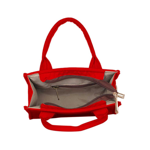 Red Woody Personalised Handled Tote Bag - Uncommongifts.in