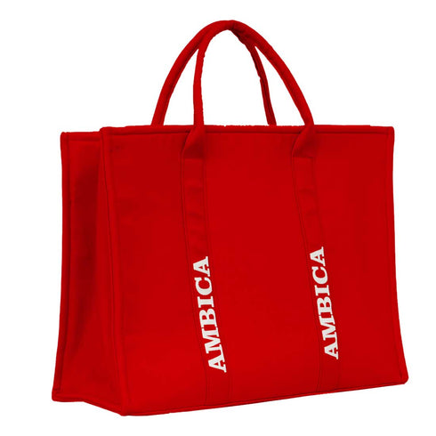 Personalised Red Woody Handbag Tote Bag - Uncommongifts.in